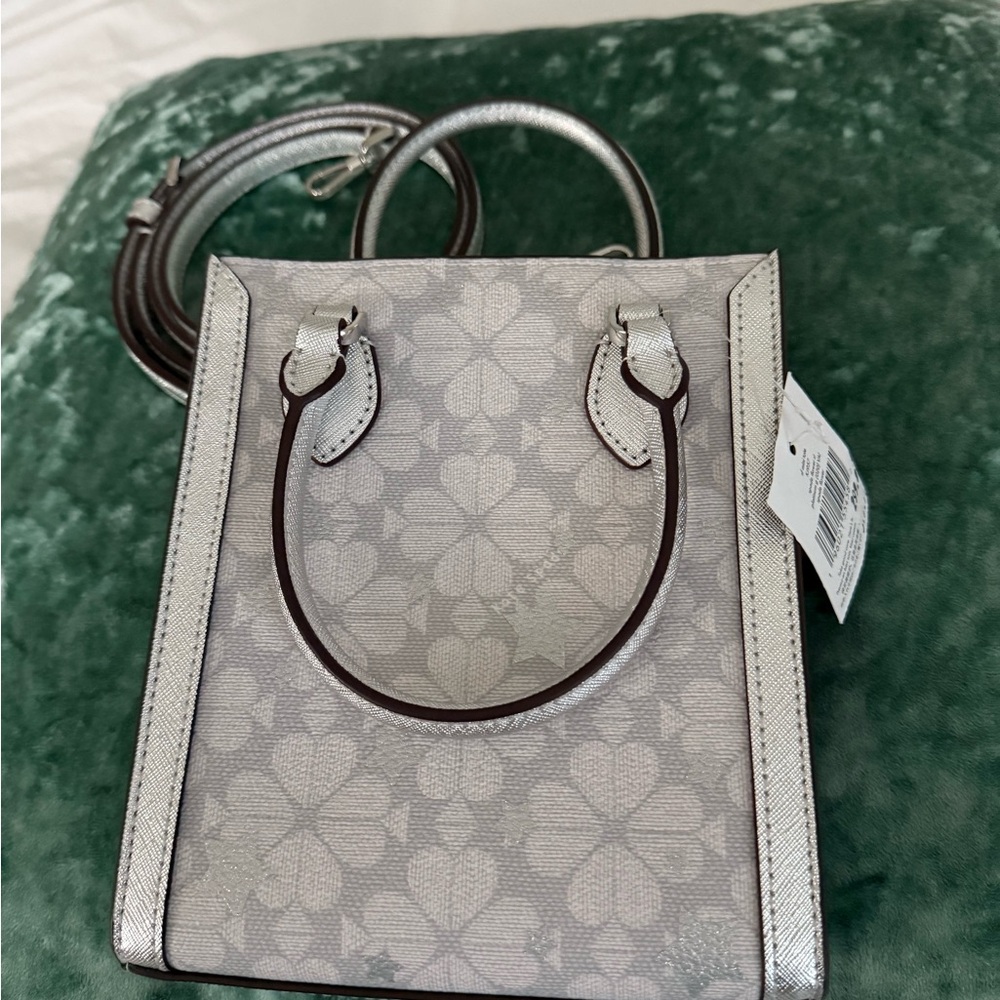 Kate Spade Signature
Spade Flower Mini Tote, grey Multi